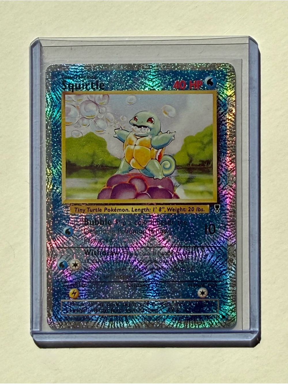 Squirtle 95/110 Legendary Collection Pokemon Reverse Holo Fan Art Custom Card